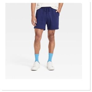 Goodfellow & Co Men's Navy Blue Fleece Kindness Bloom Pull On Shorts